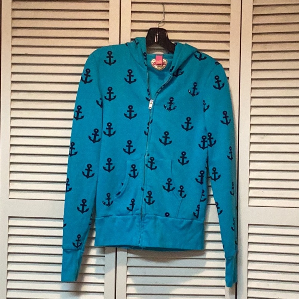 Primp size medium blue anchor jacket